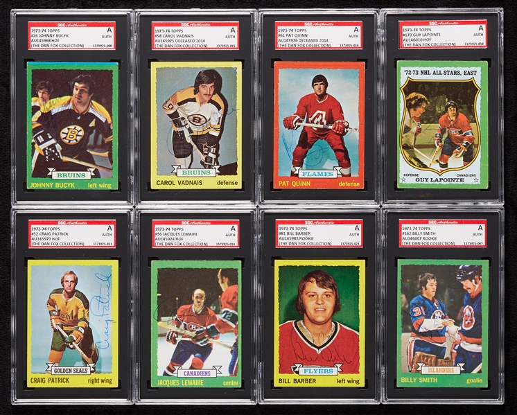 Signed 1973-74 Topps Group (109)