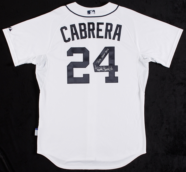 Miguel Cabrera Signed Tigers Jersey Triple Crown 2012 (BAS)