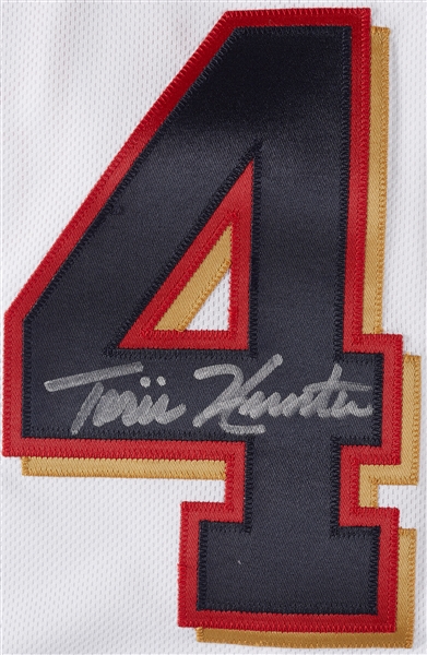 Torii Hunter Signed Twins Jersey with Multiple Inscriptions (BAS)