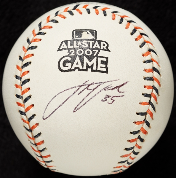 Justin Verlander Single-Signed 2007 ASG Baseball (BAS)