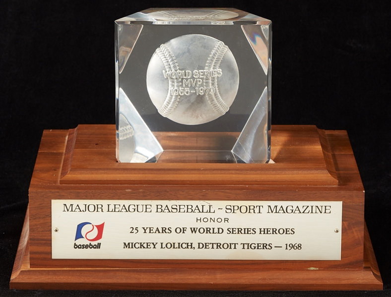 MLB-Sport Magazine 25 Years of World Series Heroes Award Presented to Mickey Lolich