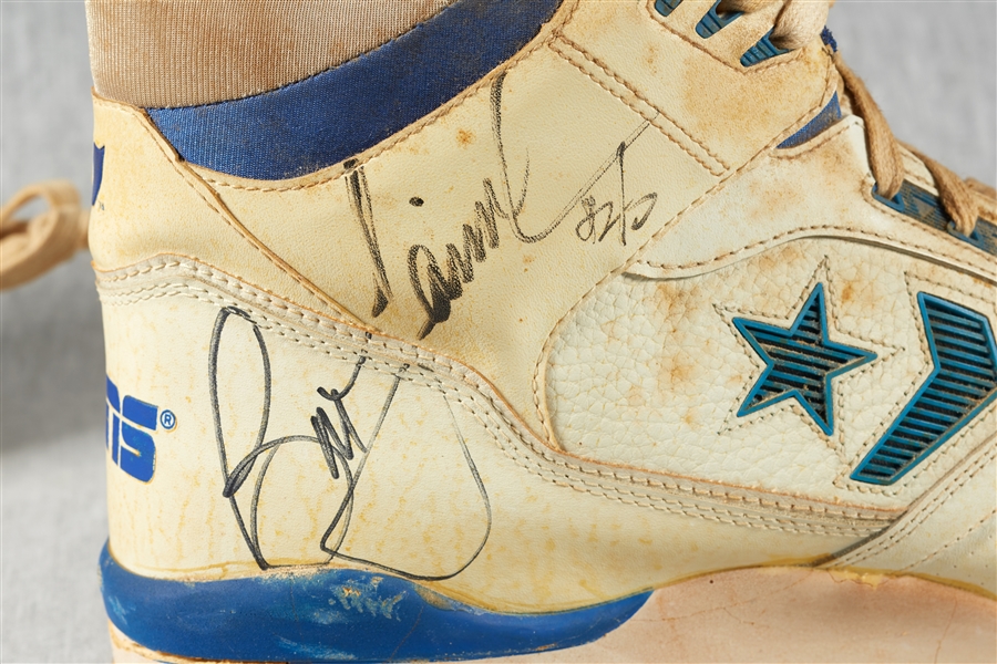 Bill Laimbeer Game-Used & Signed Shoes Pair (2) (BAS)