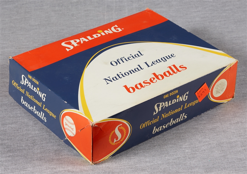 Pristine Box of 10 Unopened Spalding Feeney NL Baseballs (10)