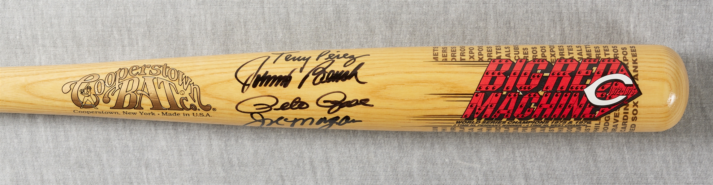 Big Red Machine Signed Cooperstown Bat with Bench, Perez, Morgan, Rose (4) (BAS)
