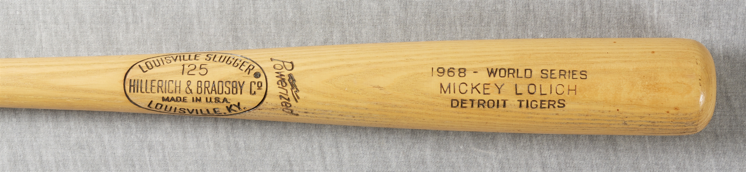 Mickey Lolich 1968 Game-Used World Series Bat
