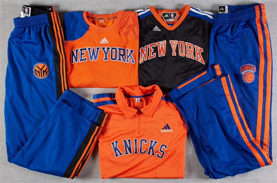 New York Knicks Game-Used Shorts, Warmup Pants, Shooting Shirts with Amare Stoudemire (9) (Steiner)