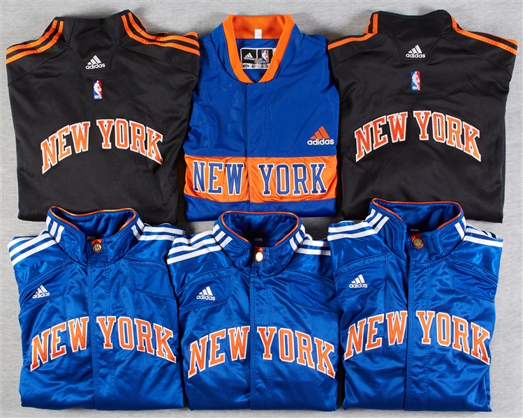 New York Knicks Game-Used Warm-Up Jackets with Carmelo Anthony (6) (Steiner)