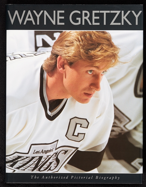 Wayne Gretzky Signed The Authorized Pictorial Biography Book (The Hockey News) (Graded BAS 10)