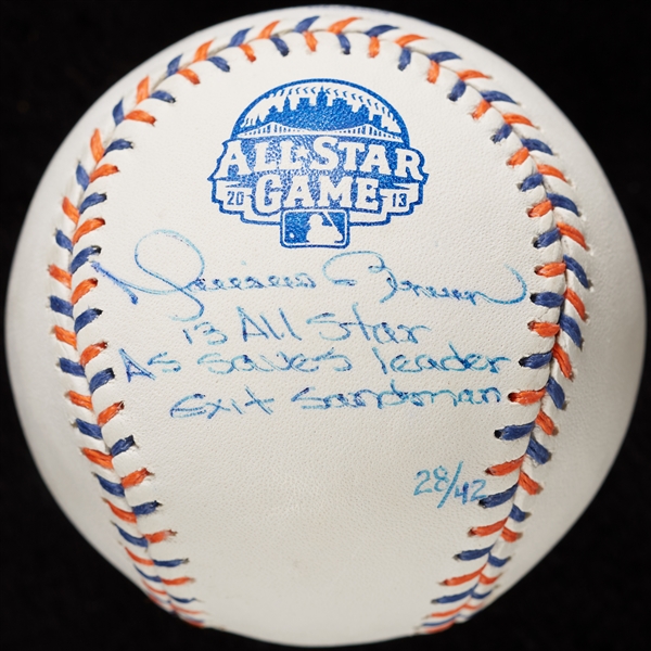 Mariano Rivera Single-Signed 2013 ASG Baseball with Multiple Inscriptions (28/42) (Steiner)