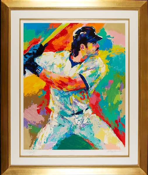 Mike Piazza Signed LeRoy Neiman Serigraph in Frame (211/425)