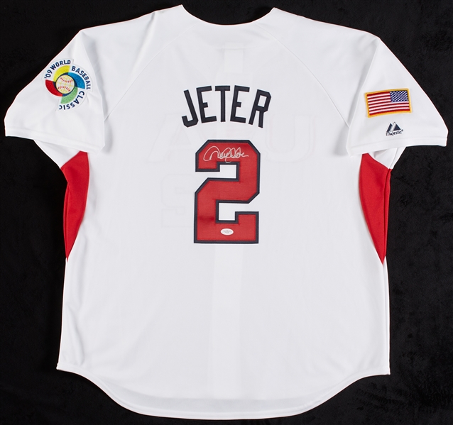 Derek Jeter Signed USA 2009 World Baseball Classic Jersey (JSA)