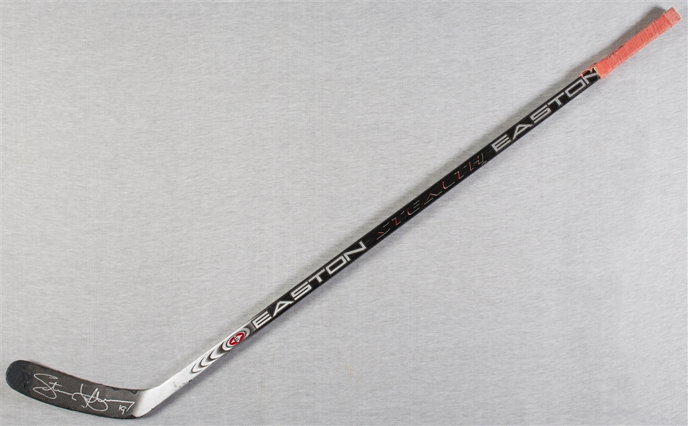 Steve Yzerman Signed & Game-Used Easton Hockey Stick (JSA)