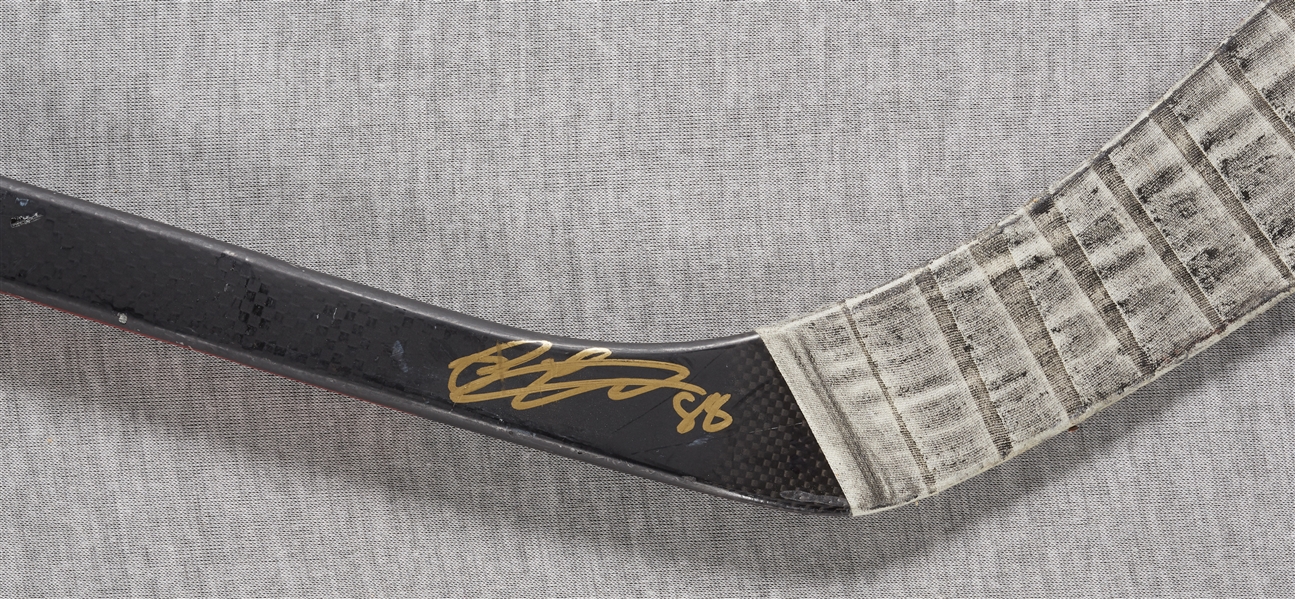 Patrick Kane Signed & Game-Used Bauer Hockey Stick (BAS)