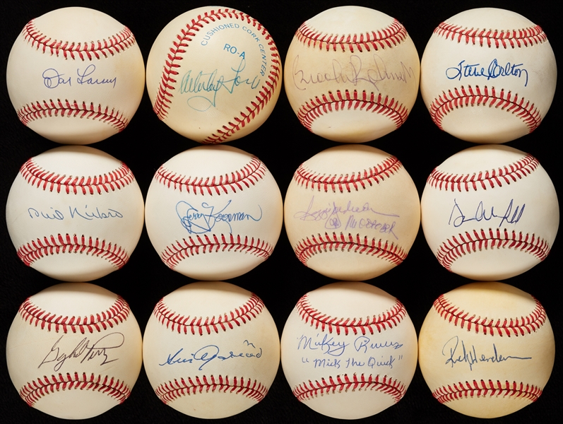 HOFers & Stars Single-Signed Baseballs Group (58)