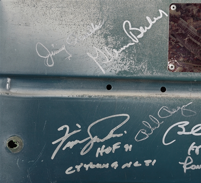 1969 Chicago Cubs Multi-Signed Wrigley Field Seatback (12) (PSA/DNA)