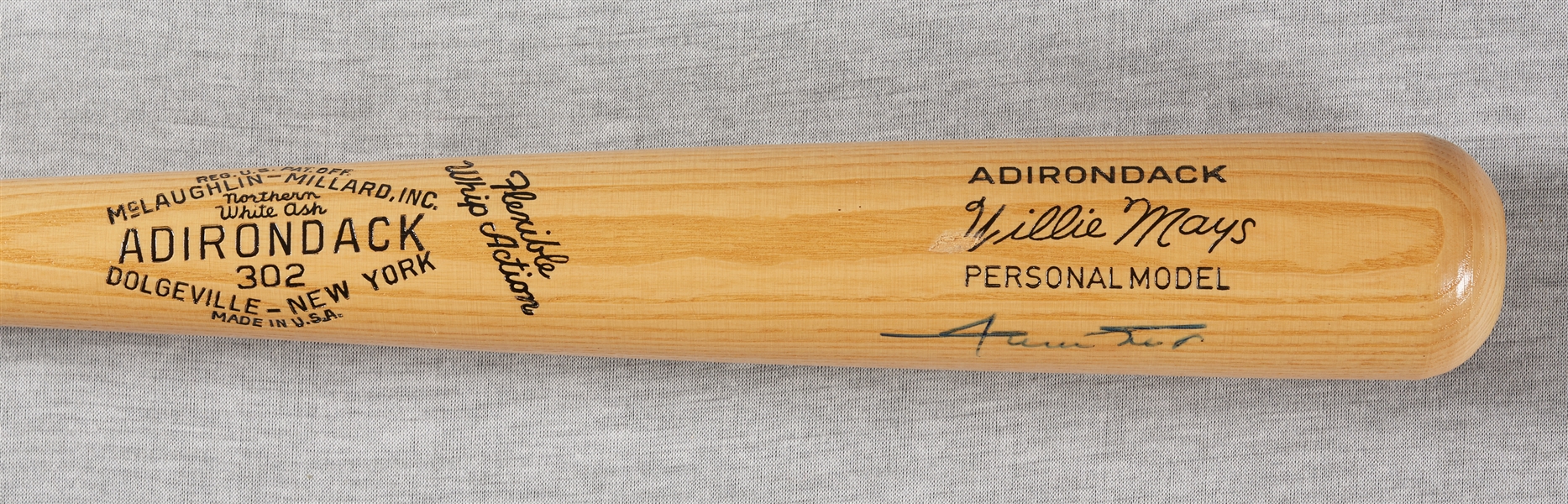 Willie Mays Signed Adirondack Bat (PSA/DNA)