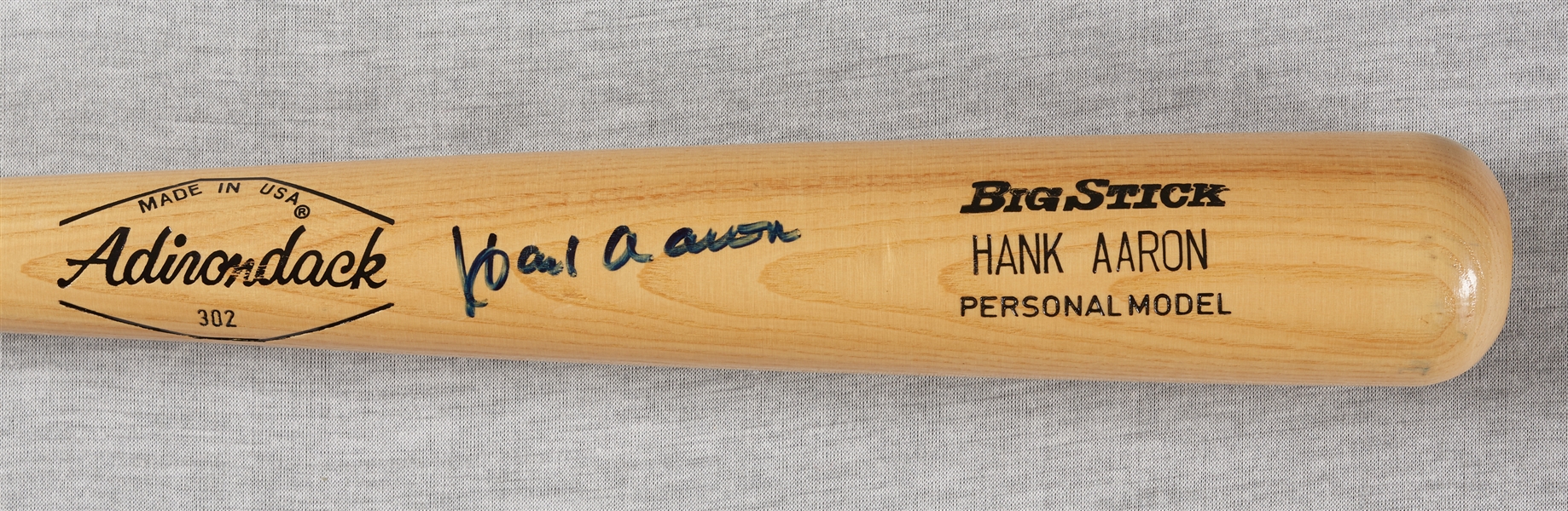 Hank Aaron Signed Adirondack Bat (JSA)