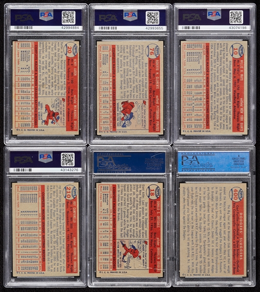 High-Grade 1957 Topps Baseball PSA-Graded Complete Set - PSA Set Registry No. 65 (407)