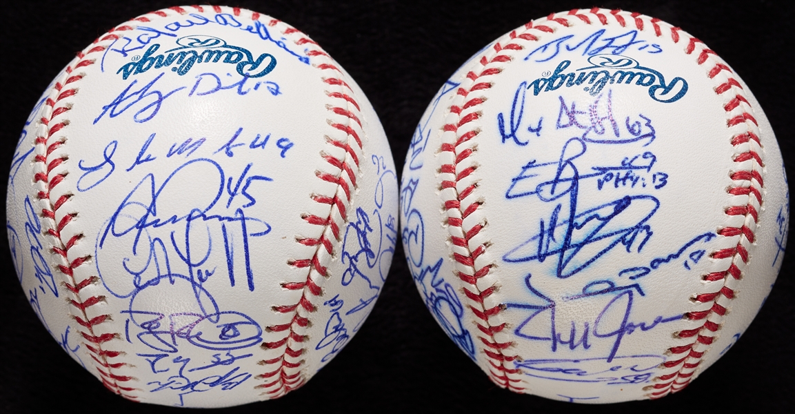 2010 and 2011 Detroit Tigers Team-Signed Baseballs (2)