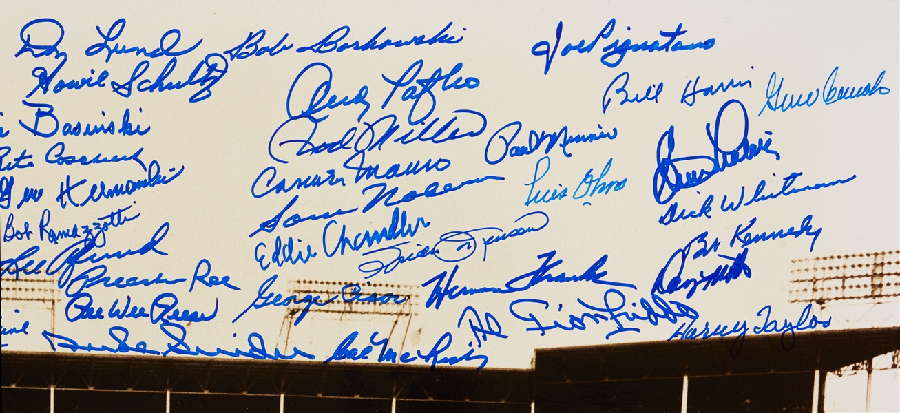 Brooklyn Dodgers Greats Multi-Signed 16x20 Photo (48)