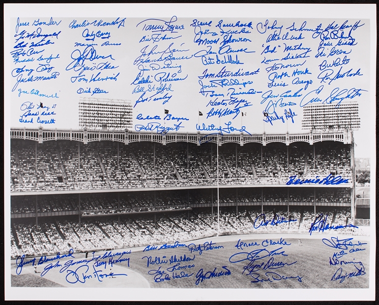 New York Yankees Greats Multi-Signed 16x20 Photo (78)