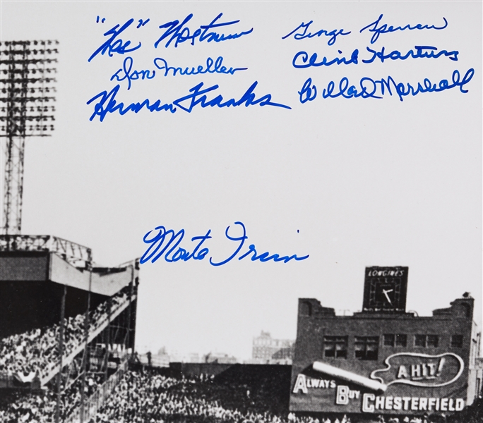 New York Giants 1951 National League Champs Multi-Signed 16x20 Photo (16)