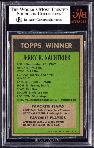 1972 Topps '71 Winner Jerry Nachtrieb No. 13 BVG 6