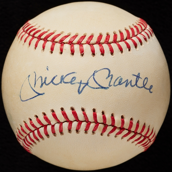 Mickey Mantle Single-Signed OAL Baseball