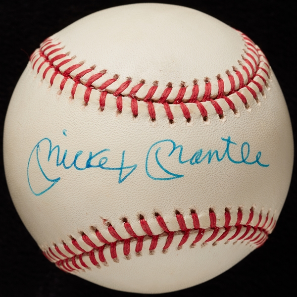 Mickey Mantle Single-Signed OAL Baseball