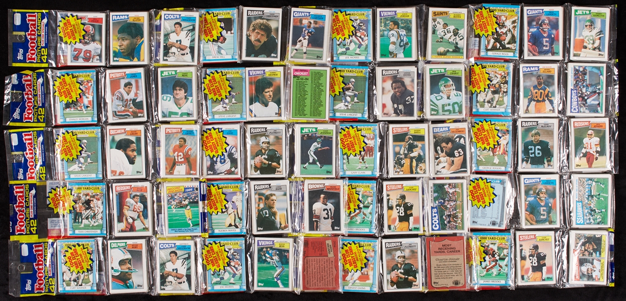 1987 Topps Football Unopened Rack Packs Hoard (41)