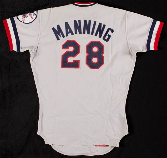 Rick Manning 1978 Game-Used Cleveland Indians Road Jersey