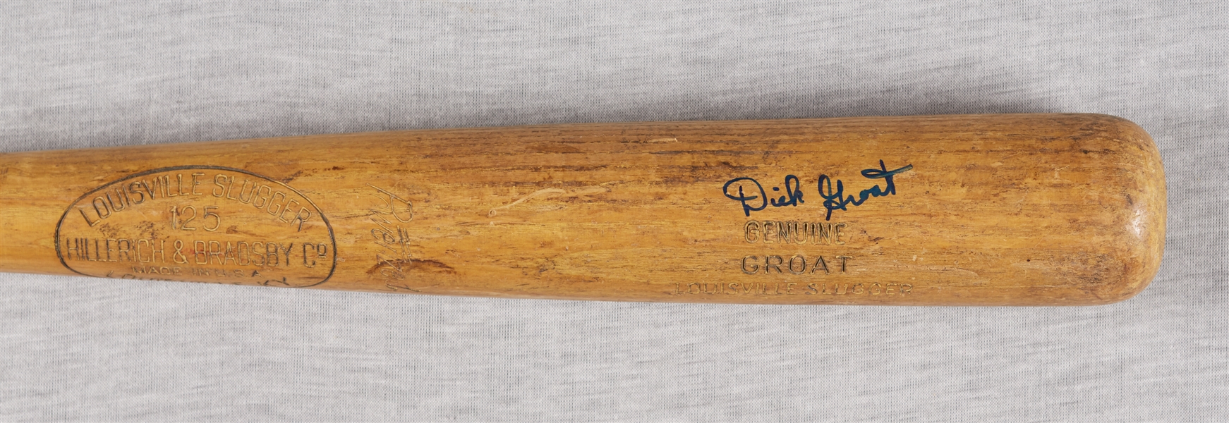 Dick Groat 1961-64 Game-Used & Signed H&B Bat