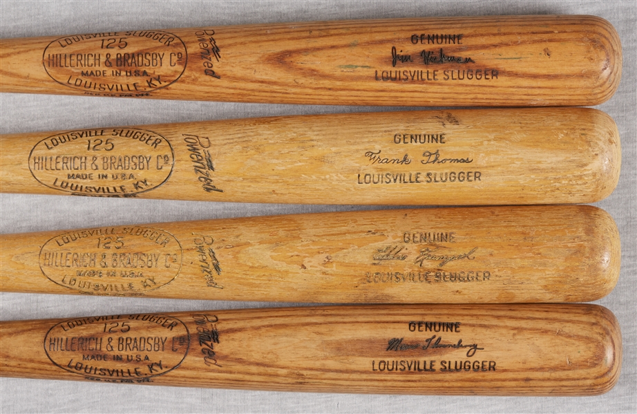 1962 New York Mets Game-Used Bats Group with Hickman, Thomas, Kranepool, Throneberry (4)