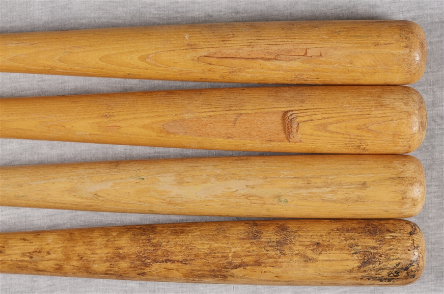 Early Houston Astros/Colt 45's Game-Used Bats Group with Spangler, Maye, Aspromonte, Runnels (4)