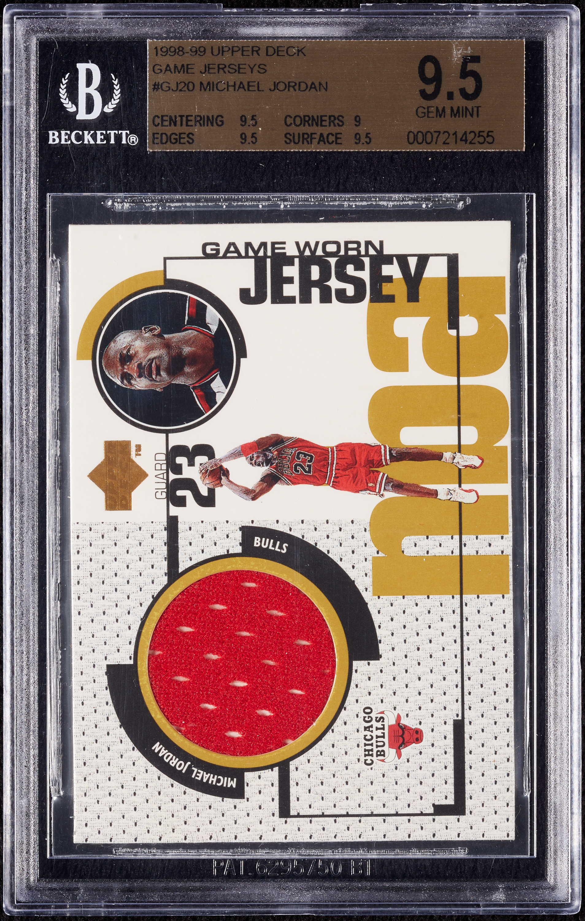 Lot Detail - 1998-99 Upper Deck Michael Jordan Game Jerseys #GJ20 ...