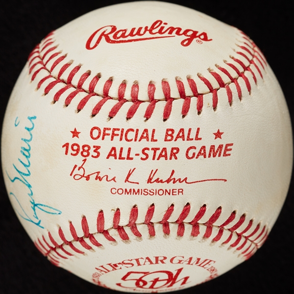 Roger Maris Single-Signed 1983 All-Star Game Baseball (BAS)