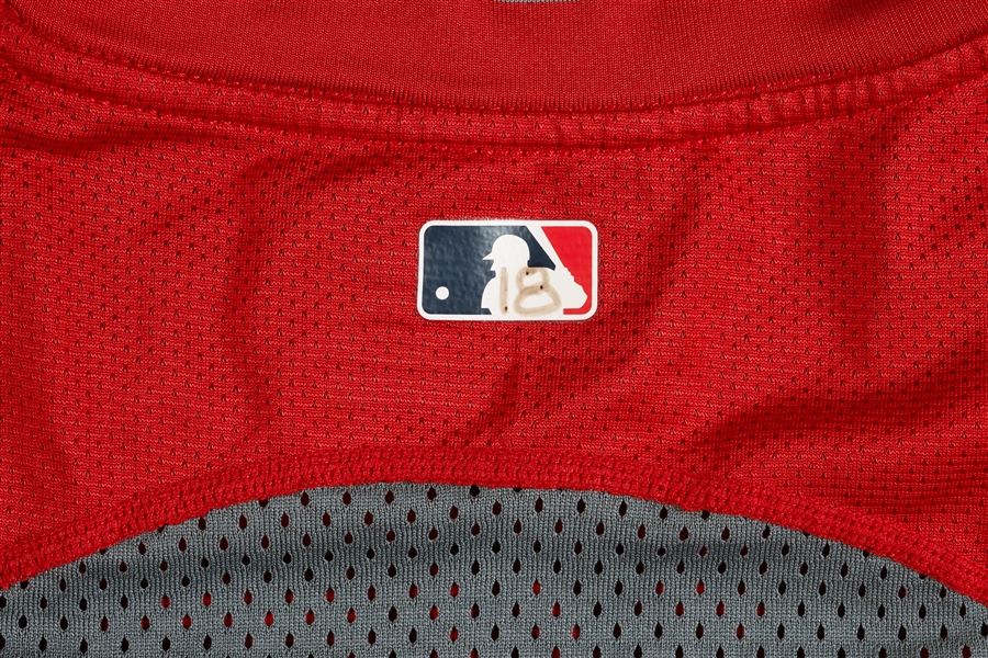 Oscar Taveras 2014 Cardinals Game-Used Signed Dri-Fit Shirt & Wristbands