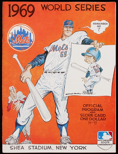 1969 World Series High-Grade Game 4 Program (Mets vs. Orioles)