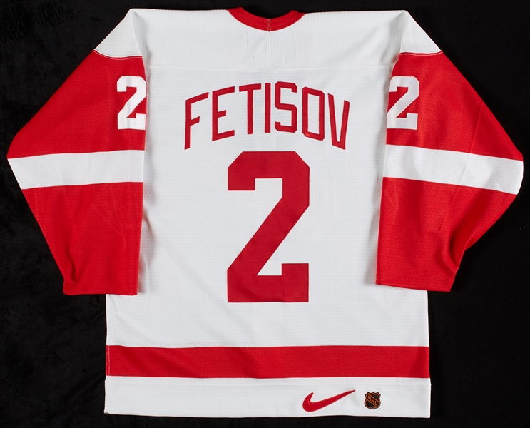 Slava Fetisov Signed Detroit Red Wings Jersey (BAS)