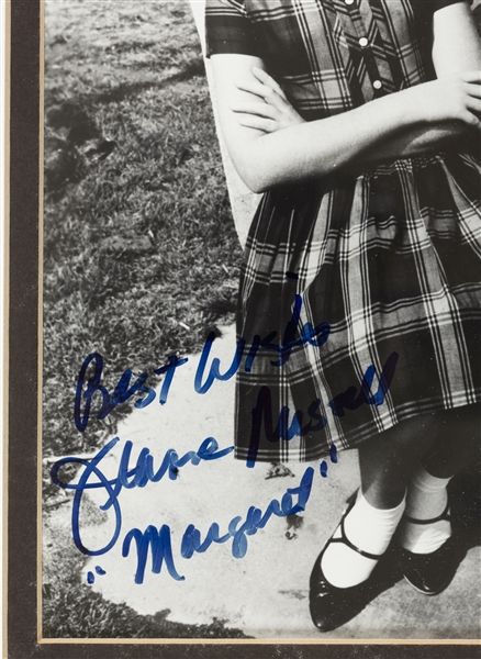 Jay North & Jeannie Russell Signed Dennis the Menace 8x10 Photo (BAS)