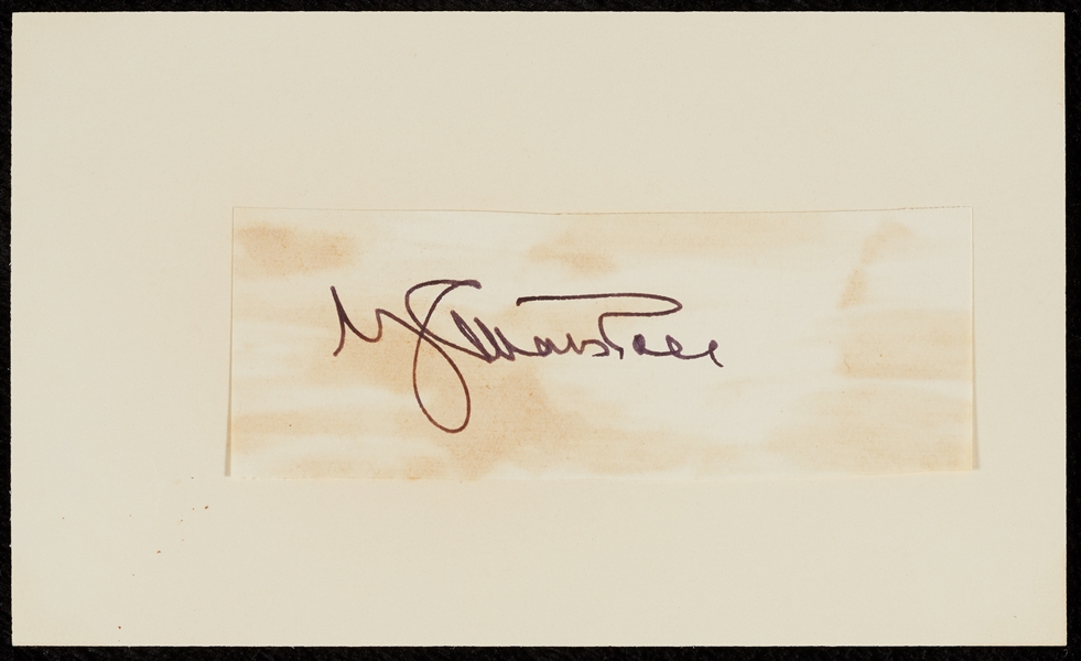 George C. Marshall Cut Signature (JSA)