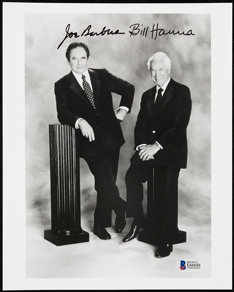 Joe Barbera & Bill Hanna Dual-Signed 8x10 Photo (BAS)