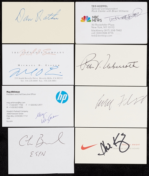 Signed Business Cards, Cuts, Trading Cards Group (360)