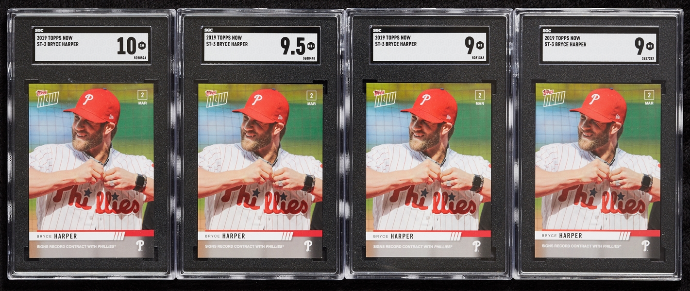 2019 Topps Now Bryce Harper Group with SGC 10 (14)