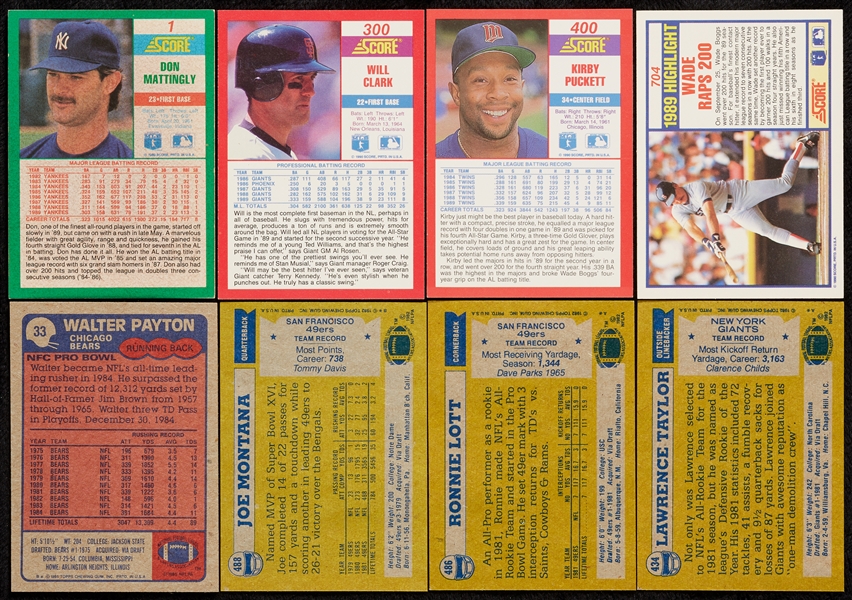 1980s and 1990s Baseball and Football Factory Sets From All Four Manufacturers (9)