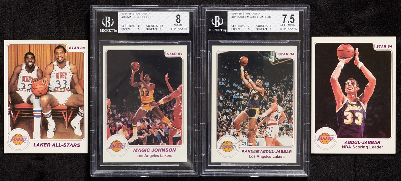 1984-85 Star Co. Lakers Arena Complete Set (10)