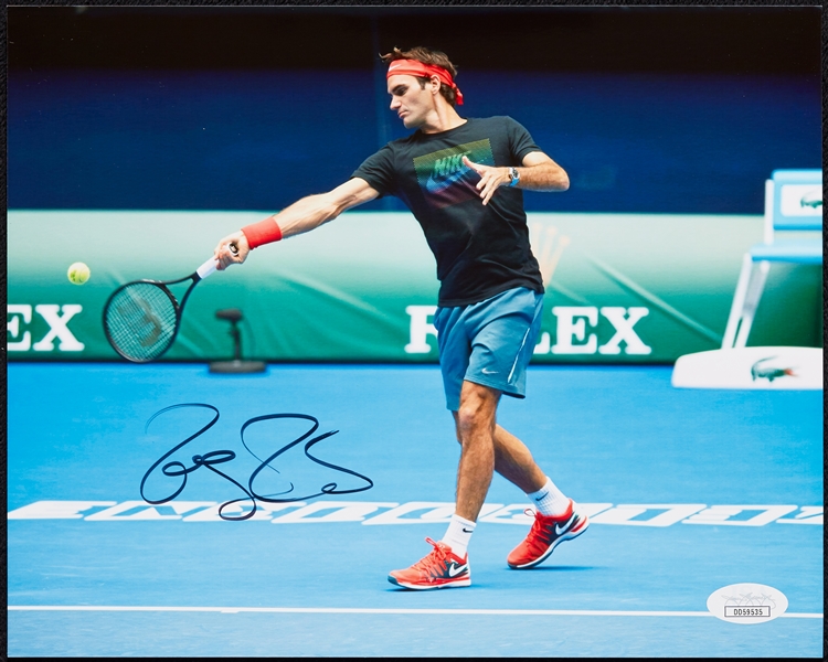 Roger Federer Signed 8x10 Photo (JSA)