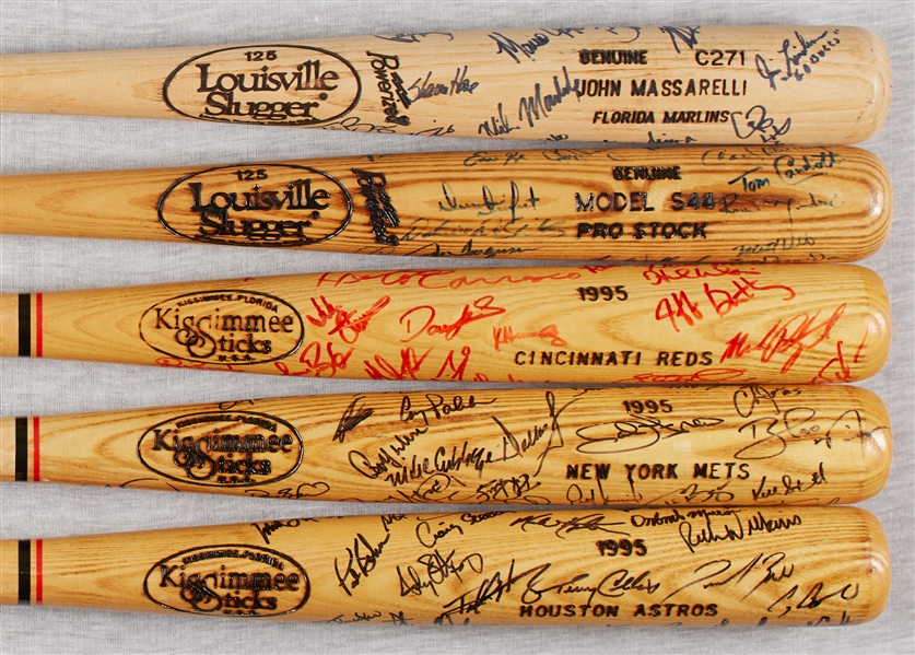 1990s Team-Signed Bats Group (10)