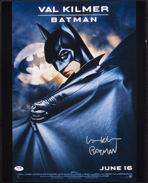 Val Kilmer Signed 16x20 Batman Photo (PSA/DNA)