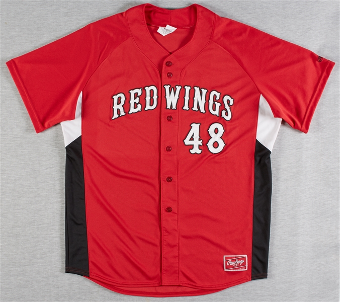 Joe Nathan 2011 Game-Used Rochester Red Wings Jerseys (2) (Team LOA)